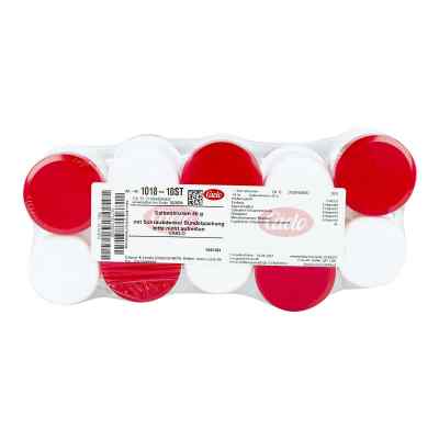 Salbenkruke Weiß 50 G M.schraubdeckel Rot 10 stk von Caesar & Loretz GmbH PZN 10121874