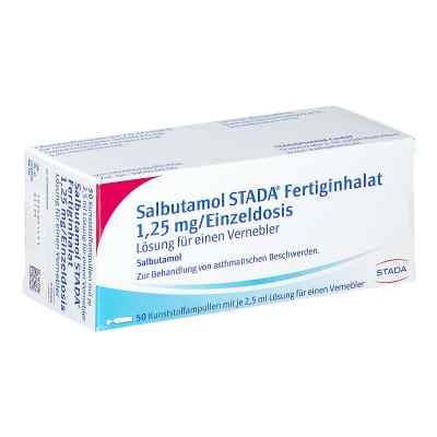 Salbutamol STADA Fertiginhalat 1,25mg/Einzeldosis 50 stk von STADAPHARM GmbH PZN 08730382