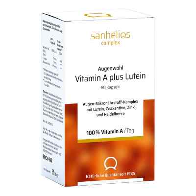 Sanhelios Augenwohl Vitamin A plus Lutein Kapseln 60 stk von Hansa Naturheilmittel GmbH PZN 15302095
