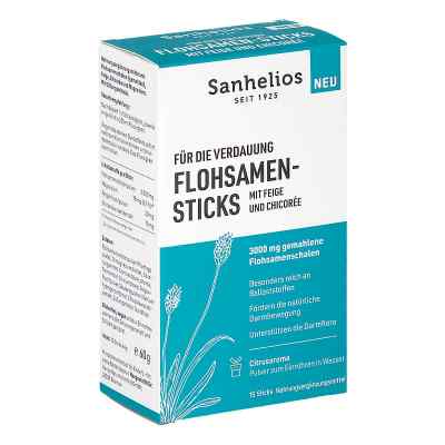 Sanhelios Flohsamen-sticks Mit Feige+chicoree Ple 15 stk von Hansa Naturheilmittel GmbH PZN 19860225