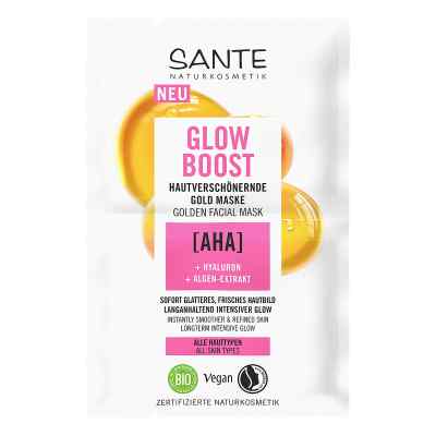 Sante Glow Boost Gold Maske 8 ml von LOGOCOS Naturkosmetik GmbH & Co. KG PZN 18855802
