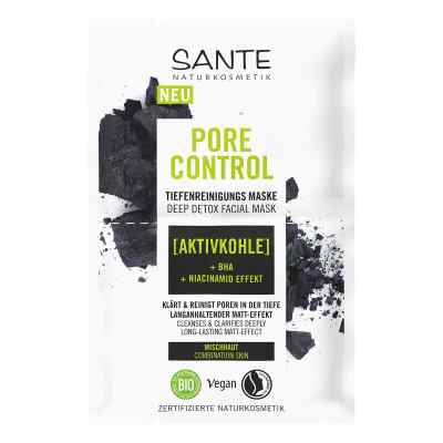Sante Pore Control Tiefenreinigungsmaske 8 ml von LOGOCOS Naturkosmetik GmbH & Co. KG PZN 18855788