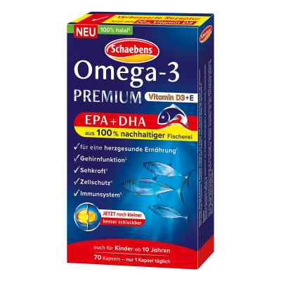 Schaebens Omega-3 Premium Kapseln 70 stk von A. Moras & Comp. GmbH & Co. KG PZN 19972556