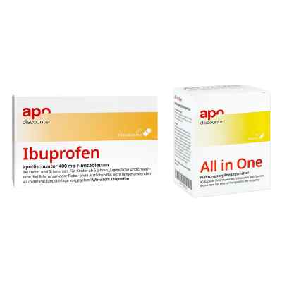 Schnupfen Sparset - Ibuprofen + All in one Kapseln 1 Pck von apo.com Group GmbH PZN 08102226