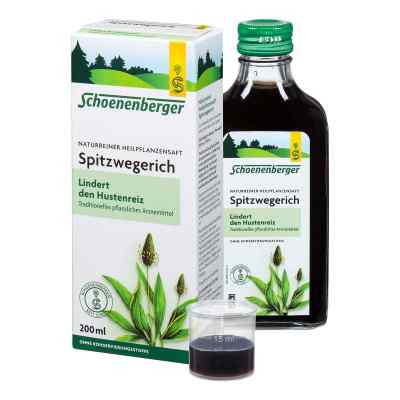 Schoenenberger Naturreiner Heilpflanzensaft Spitzwegerich 200 ml von SALUS Pharma GmbH PZN 00692334