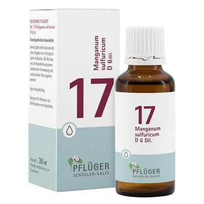 Schüßler-Salze Biochemie Pflüger 17 Manganum Sulfur. D6 Tropfen 30 ml von Homöopathisches Laboratorium Alexander Pflüger Gmb PZN 09298573
