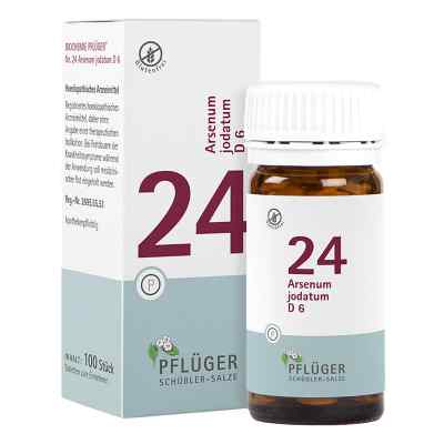 Schüßler-Salze Biochemie Pflüger 24 Arsenum jodatum D6 Tbl. 100 stk von Homöopathisches Laboratorium Alexander Pflüger Gmb PZN 06323081