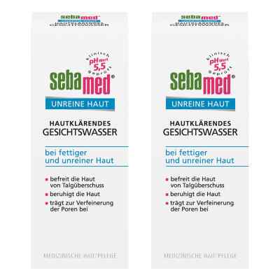 Sebamed Unreine Haut Gesichtswasser 2x200 ml von Sebapharma GmbH & Co.KG PZN 08104911