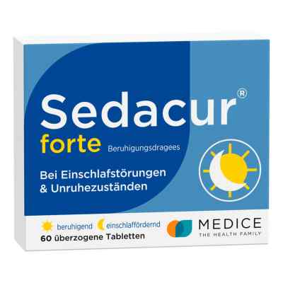 Sedacur forte bei Einschlafstörungen & Unruhezuständen 60 stk von MEDICE Arzneimittel Pütter GmbH&Co.KG PZN 02647390