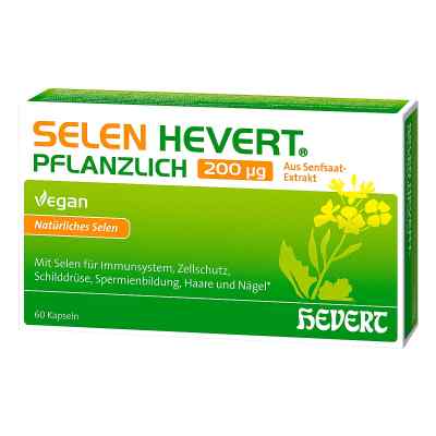 Selen Hevert Pflanzlich 200 Μg Kapseln 60 stk von Hevert-Arzneimittel GmbH & Co. KG PZN 18307259