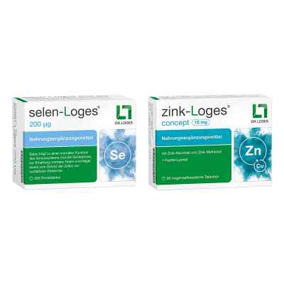 Selen-loges 200 Μg Tabletten  + Zink-loges Concept 15 Mg Tablett 1 Pck von  PZN 08105087