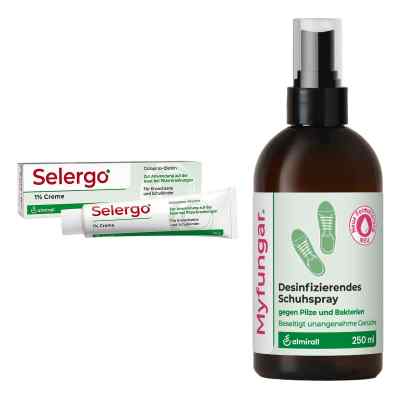 Selergo 1% + Myfungar Desinfizierendes Schuhspray 1 Set von  PZN 08107765