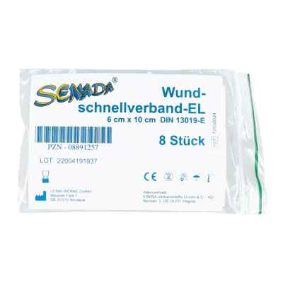 Senada Wundschnellverband 6x10 cm 8 stk von ERENA Verbandstoffe GmbH & Co. K PZN 08891257