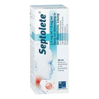 Septolete 1,5mg/ml + 5mg/ml Spr.z.anw.i.d.mundhö. 30 ml von TAD Pharma GmbH PZN 17944679