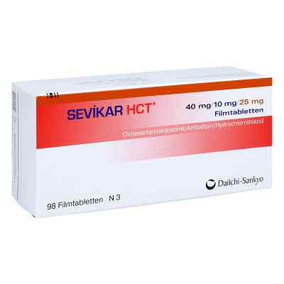 Sevikar Hct 40mg/10mg/25mg Filmtabletten 98 stk von DAIICHI SANKYO DEUTSCHLAND GmbH PZN 07379994