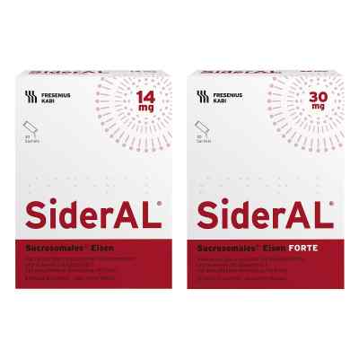 SiderAl Eisen 14 mg Cola + Eisen Forte 30 mg Zitrus 30 + 30 stk von Fresenius Kabi Deutschland GmbH PZN 08107237