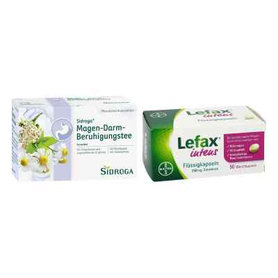Sidroga Magen-Darm-Beruhigungstee + Lefax intens Flüssigkapseln 1 Set von  PZN 08106787