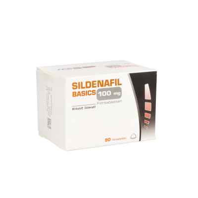 Sildenafil Basics 100 mg Filmtabletten 90 stk von Basics GmbH PZN 12145979
