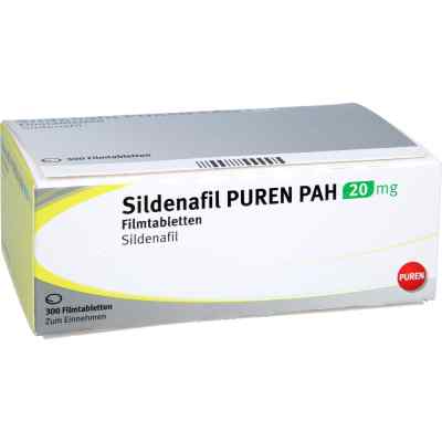 Sildenafil Puren Pah 20 mg Filmtabletten 300 stk von PUREN Pharma GmbH & Co. KG PZN 13417339