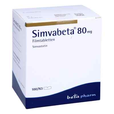 Simvabeta 80mg 100 stk von betapharm Arzneimittel GmbH PZN 00788643