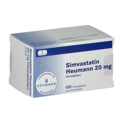 Simvastatin Heumann 20mg 100 stk von HEUMANN PHARMA GmbH & Co. Generi PZN 02765333