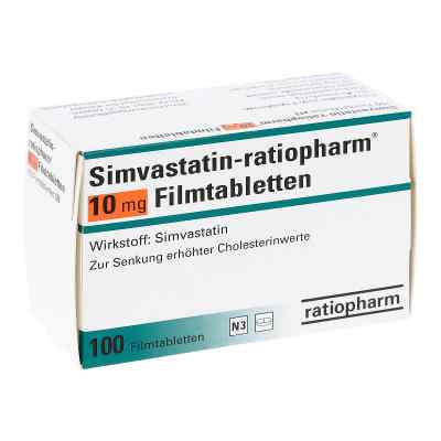 Simvastatin-ratiopharm 10mg 100 stk von ratiopharm GmbH PZN 03508590