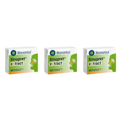 Sinupret Extract überzogene Tabletten 3x40 stk von Bionorica SE PZN 08106348