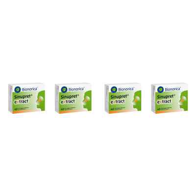 Sinupret Extract überzogene Tabletten 4x40 stk von Bionorica SE PZN 08106349