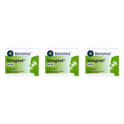 Sinupret forte überzogene Tabletten 3x50 stk von Bionorica SE PZN 08106339