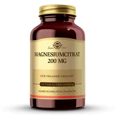 Solgar Magnesium Citrat 200 mg Tabletten 120 stk von pro medico Handels GmbH PZN 18814588