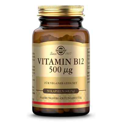 Solgar Vitamin B12 500 µg Kapseln 50 stk von pro medico Handels GmbH PZN 19500886