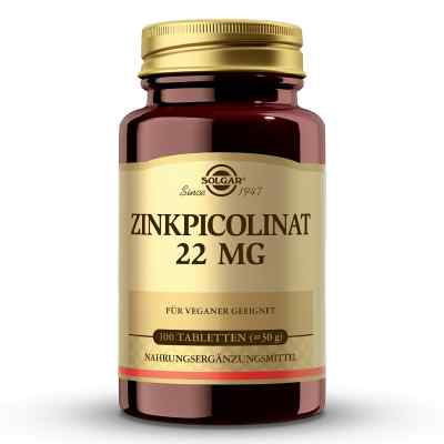 Solgar Zinkpicolinat 22 mg Tabletten 100 stk von pro medico Handels GmbH PZN 18814594