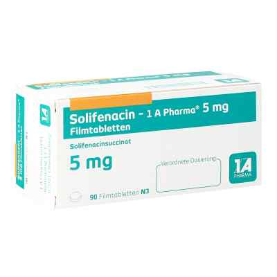 Solifenacin-1a Pharma 5 mg Filmtabletten 90 stk von 1 A Pharma GmbH PZN 14440932