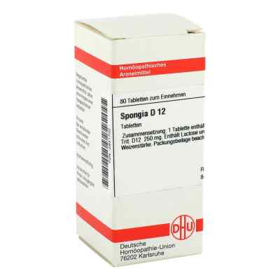 Spongia D12 Tabletten 80 stk von DHU-Arzneimittel GmbH & Co. KG PZN 02931702