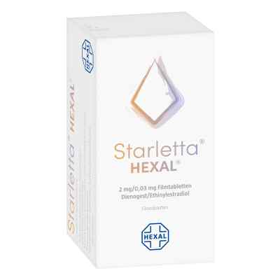 Starletta Hexal 2 mg/0,03 mg Filmtabletten 3X21 stk von Hexal AG PZN 09219220