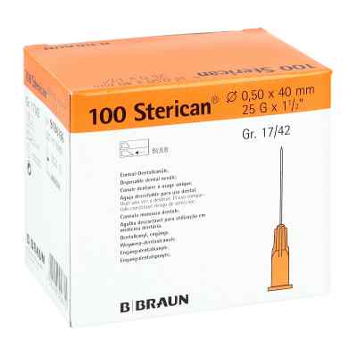 Sterican Dentalkan.luer 0,5x40 100 stk von B. Braun Melsungen AG PZN 02058009