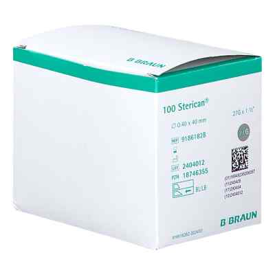 Sterican Einmalkanüle 27 G 40 Mm 100 stk von B. Braun Melsungen AG PZN 18746355