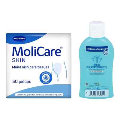 Sterillium Classic Pure Lsg. & Molicare Skin Feuchtpflegetücher