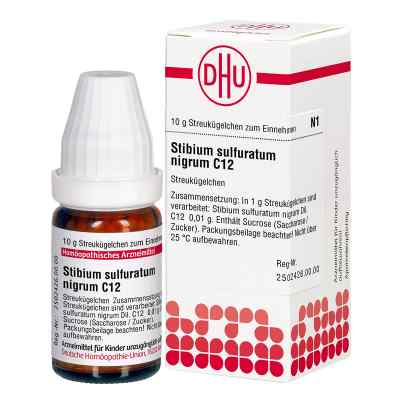 Stibium Sulf. nigrum C12 Globuli 10 g von DHU-Arzneimittel GmbH & Co. KG PZN 01066768