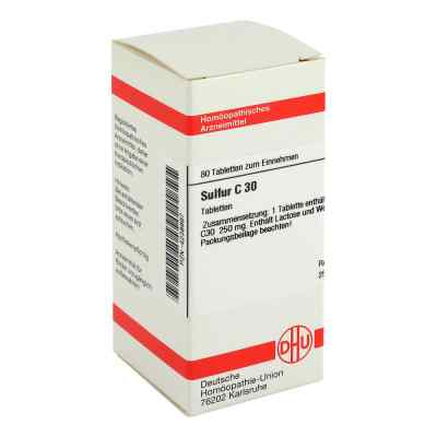 Sulfur C30 Tabletten 80 stk von DHU-Arzneimittel GmbH & Co. KG PZN 04238997