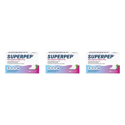 Superpep Reise Kaugummi Dragees 20 Mg 3x10 stk von HERMES Arzneimittel GmbH PZN 08104466