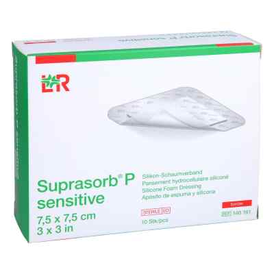 Suprasorb P sensitive Pu-schaumv.border 7,5x7,5cm 10 stk von ToRa Pharma GmbH PZN 16602497