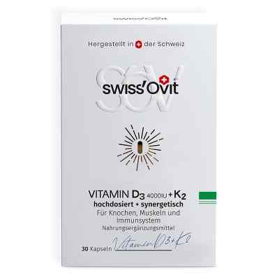 SwissOvit Vitamin D3 4000 i.E. + K2 Kapseln  30 stk von Forans Medical GmbH PZN 20082744