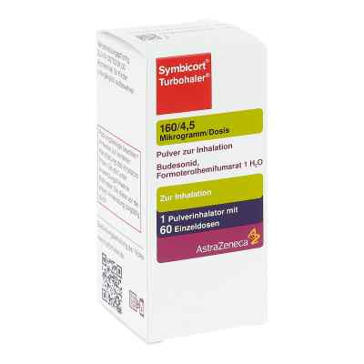 Symbicort Turbohaler 160/4,5 Mikrogramm/Dosis 1 stk von AstraZeneca GmbH PZN 00610922
