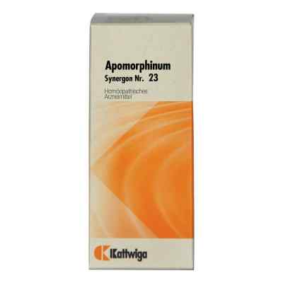 Synergon 23 Apomorphinum N Tropfen 50 ml von Kattwiga Arzneimittel GmbH PZN 03574724