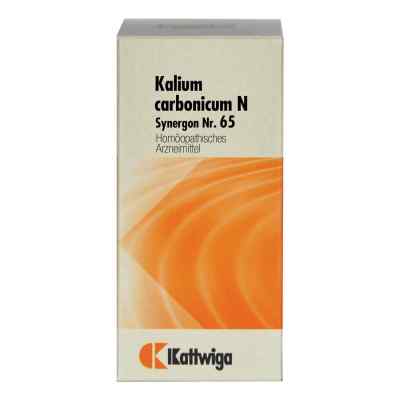 Synergon 65 Kalium carb. N Tabletten 100 stk von Kattwiga Arzneimittel GmbH PZN 03633579