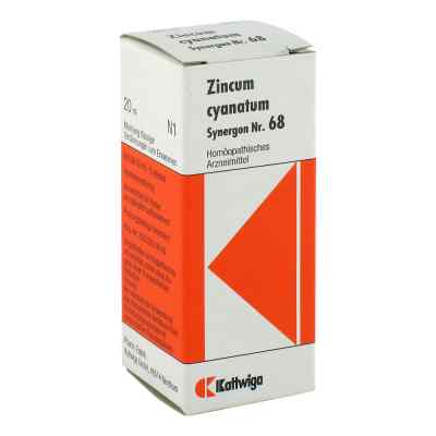 Synergon 68 Zincum cyanatum Tropfen 20 ml von Kattwiga Arzneimittel GmbH PZN 00998240