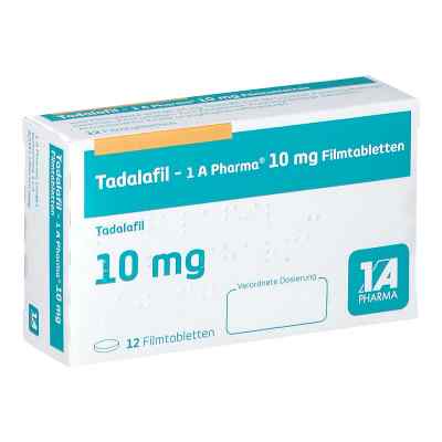 Tadalafil 1a Pharma 10 mg Filmtabletten 12 stk von 1 A Pharma GmbH PZN 13167842