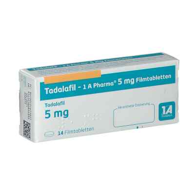 Tadalafil 1a Pharma 5 mg Filmtabletten 14 stk von 1 A Pharma GmbH PZN 13167782