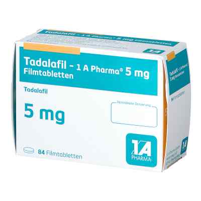 Tadalafil 1a Pharma 5 mg Filmtabletten 84 stk von 1 A Pharma GmbH PZN 13167807